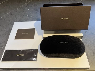 TOM FORD Black/Brown Velvet Spectacle Cases - Genuine Designer - New Condition