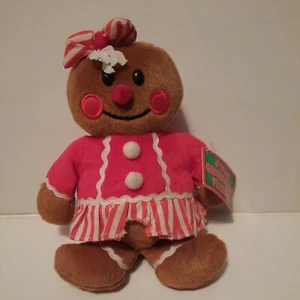* Commonwealth Toy & Novelty Jolly Gingerbread 9 Zoll Plüschtier Kuscheltier  - Bild 1 von 3