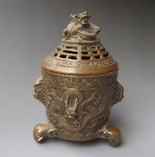 Chinese Copper Bronze Engraving ‘ Dragon ’ Incense Burners