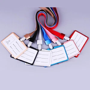 2/1 X Tessera Di Lavoro Professionale Porta Badge Con Cordino Custodia Con ☆ - Imagen 1 de 31