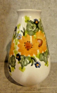 FLORALE KERAMIK VASE 8,5" HOCH UNBESCHRIFTET *** - Bild 1 von 4