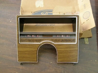 NOS OEM Ford 1973 1976 Mercury Dash Bezel Woodgrain 1974 1975 Marquis Brougham - Image 1 of 4
