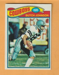 Butch Johnson Dallas Cowboys 1977 Topps #516 radiocontrol novato Cal Riverside - Imagen 1 de 2