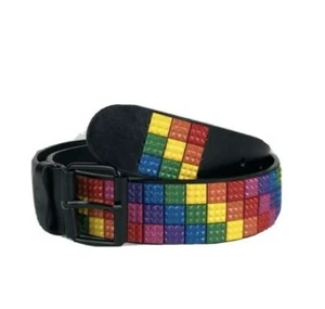 Gürtel Pride LGBT Regenbogen Unisex Nietengürtel Pyramidennieten  Punk - Bild 1 von 6