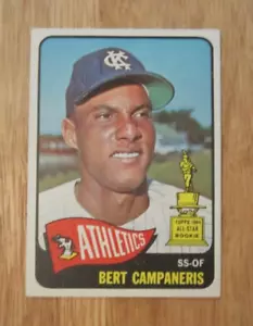 Bert Campaneris 1965 Topps #266 ROOKIE Trading Card MLB Baseball Athletics - Picture 1 of 10