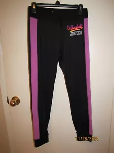 Girls Justice Active Black Volleyball Jogger Pants Sports Elastic Waist Size 18 - Picture 1 of 3