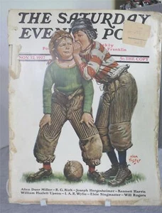 Full Issue November 12, 1927 Alan Foster Cover Saturday Evening Post Magazine - Foto 1 di 7