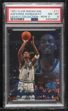 1997-98 Flair Showcase Legacy Collection Row 2 /100 Anfernee Hardaway #11 PSA 8