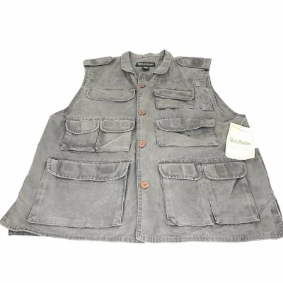 Gander Mountain Mens Hunting Utility Vest Cotton Canvas Multiple Pockets M New - Image 1 of 4