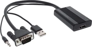 VGA with Audio to HDMI Socket 1920 x 1080p Hi Res Converter USB Power - Picture 1 of 2