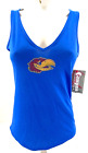 NEW KU Kansas Jayhawks Rock Chalk Campus Couture V Neck Tank Top Shirt Women's S