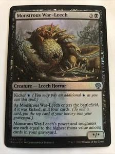 MTG Dominaria United Monstrous War-Leech Foil 098/281 NM - Picture 1 of 2