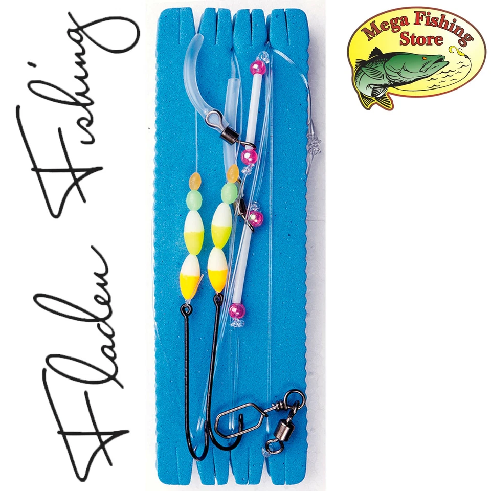 FLADEN Brandungsvorfach Dorsch Plattfisch Butt Scholle Meeres Rig Vorfach Gr.1/0 - Bild 1 von 1