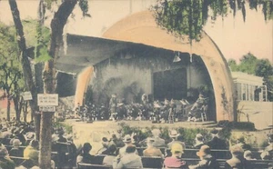 USA Band Shell Scotch Kiltie Band St Petersburg FLA 1910er PC - Bild 1 von 2