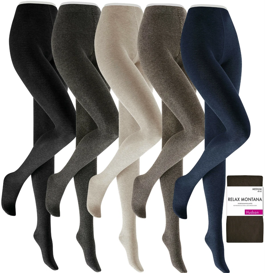 HUDSON Montana Strick-Strumpfhose Baumwolle -weiche & warme Strümpfe- bis XXL - Bild 1 von 1