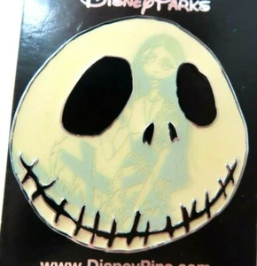 Disney Pin Jack Skellington Face with Sally Glow #128848 - Picture 1 of 4
