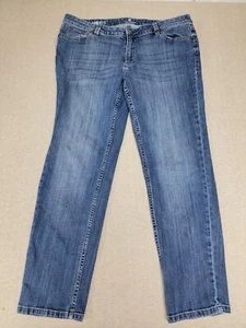 LIZ CLAIBORNE Mujer Vaqueros Talla 14S City Fit Pierna Ajustada Azul Denim Elástico - Imagen 1 de 9
