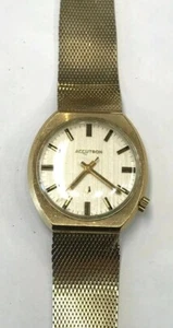 Vintage Bulova Accutron 10kt Yellow Gold-Filled Case B77624 Women's Wrist Watch - Picture 1 of 7