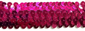 3 ROW (1") STRETCH SEQUIN TRIM - 10 Continuous Yards - Many Colors Available - Picture 1 of 43