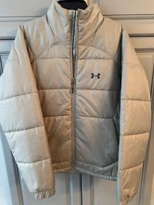 Under Armour UA Storm Insulate Puffer Jacket Tan Khaki Men’s Coat Size M NWT - Picture 1 of 4
