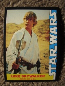 LUKE SKYWALKER #1 Wonder Bread card  NEAR MINT 1977   Star Wars