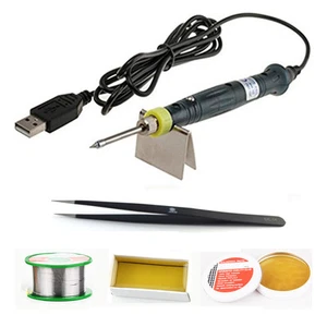 Mini USB Electric Soldering Iron 5V 8W Solder Tool Kit Set - Picture 1 of 7