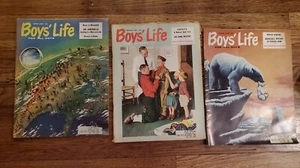 Vintage Lot of 3 BOYS’ LIFE Comics Magazines (1958) Boy Scouts of America BSA - Foto 1 di 4