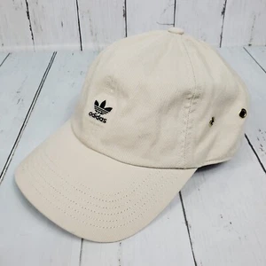 Adidas Originals Strapback Baseball Cap Hat Tan Small Logo Adult One Size GUC - Picture 1 of 14