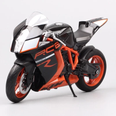 Welly 1:10 Scale Big KTM 1190 RC8 R Sport Bike Plastic Toy Vehicle Motorcycle - Image 1 of 4
