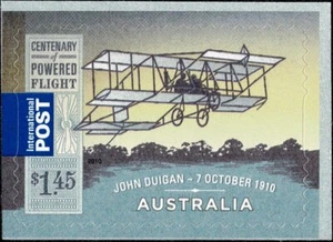 Folleto internacional John Duigan 2010 Powered Flight $1,45 MUH. (A) - Imagen 1 de 1