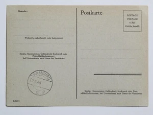 Alliierte Besetzung Behelfsganzsache P 695 g Hamburg 12 1945 ungebraucht * - Picture 1 of 2