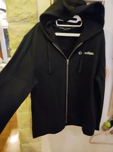 Damen Designer Calvin Klein Hoodie Kaputzenjacke Schwarz L. XL - Bild 1 von 3