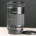 Objectif Canon 55-250 mm f/4-5,6 EFS IS STM pour appareil photo reflex numérique Canon *TRÈS BON/TESTÉ*