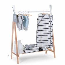 CHILDHOOD Appendiabiti Attaccapanni Cameretta Bambini Tepee in Legno Bianco