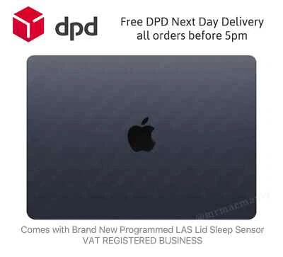 MacBook Air A3113 Screen 13.6" EMC 8611 LCD Assembly 2024 Midnight - Image 1 of 4