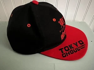 Cappello snapback Tokyo Ghoul regolabile nero rosso ottimo - Foto 1 di 6