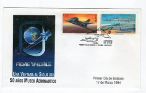 CHILE 1994 Fidae Aircraft Airplane 50 years museum FDC - Picture 1 of 1