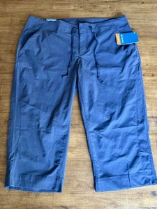 Columbia Women’s Anytime Outdoor 18" Inseam Capris Nocturnal Gray Size 12 NEW - Picture 1 of 7