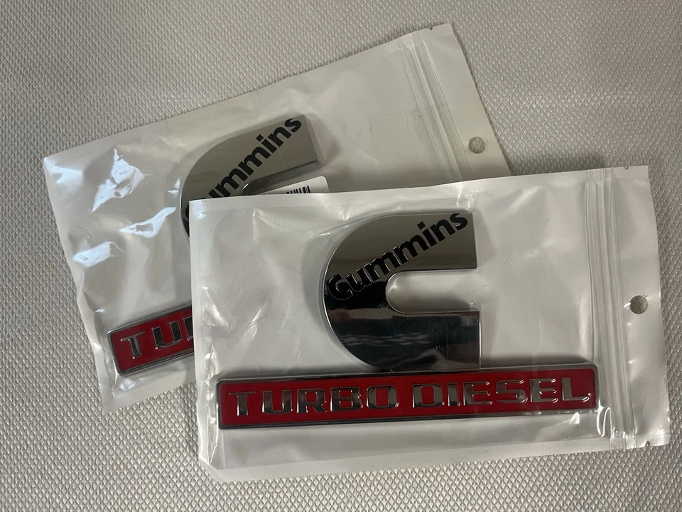 Наклейка с эмблемой Cummins Turbo Diesel для Cummins Diesel упаковка 2 шт. - Изображение 1 из 1