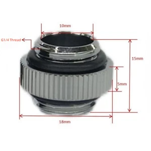 5mm G1/4" Thread Dual Male to Male Mini Fitting Connector water-cooled joint - Zdjęcie 1 z 7