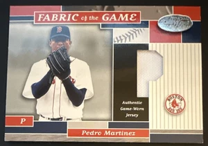 Pedro MARTINEZ 2002 Leaf Certified Fabric of the Game Jersey Relic #FG-95 33/45 - Picture 1 of 2