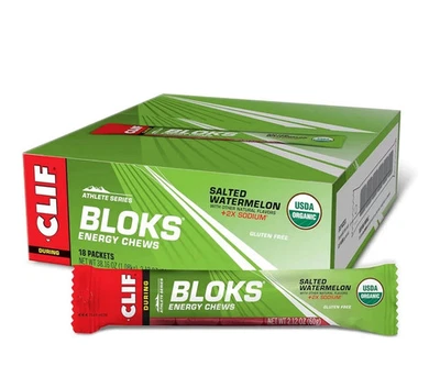 CLIF BLOKS - Salted Watermelon Flavor with 2X Sodium - Energy Chews (18 Count) - Image 1 of 4