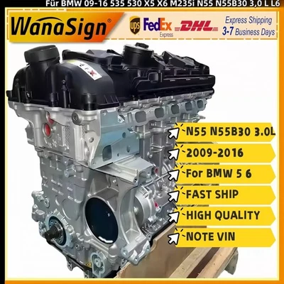 Lange Block Motor Montage Für BMW 2009-16 535 530 X5 X6 M235i N55 N55B30 3,0  L6 - Image 1 of 4