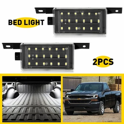 Juego de 2 kits de iluminación LED blancos para Chevrolet Silverado 1500 2500 2014-2018 Foto 1 de 4