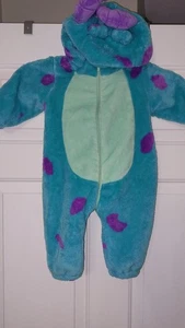 Sulley (Sullivan) MONSTERS INC Toddler Fleece Halloween Costume Size 70 (16") - Picture 1 of 6
