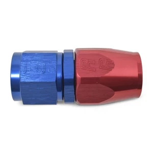 Russell for -10 AN Red/Blue Straight Full Flow Hose End - Picture 1 of 5