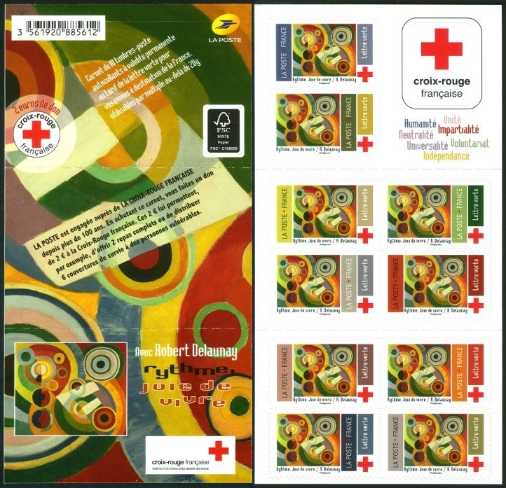 Timbre France BC1863 Carnet Croix Rouge 2020 - Photo 1/1