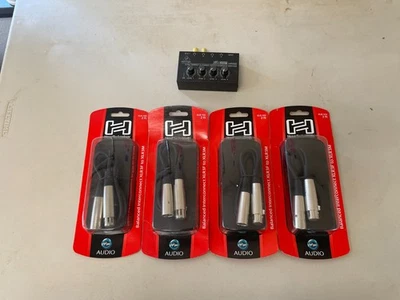 Behringer HA400 Headphone Amp + Hosa YXM-121 XLR Cable NEW - Image 1 of 4