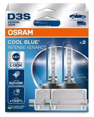 2x D3S OSRAM 66340CBN COOL BLUE INTENSE XENON XENARC NextGen. 6200K 150% 12/24V - Bild 1 von 3