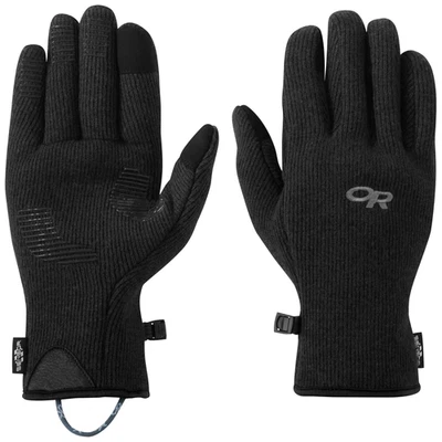 Outdoor Research Flurry Sensor Gloves - Men's - Medium / Solid Black - Image 1 of 2